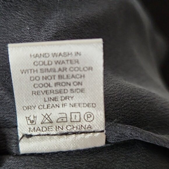 NEW Quince 100% Washable Silk Pajama Tank Black Sz L - Picture 8 of 9